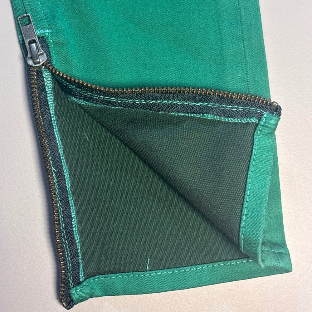 BLK DNM Green Zipper Ankle Skinny Jeans Women Size‎ 26 NWOT - Picture 9 of 10